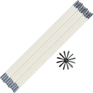 Duct Cleaning Kit Dryer Vent Cleaning Brush Lint Remover Drill 12 , 24, 36 feet